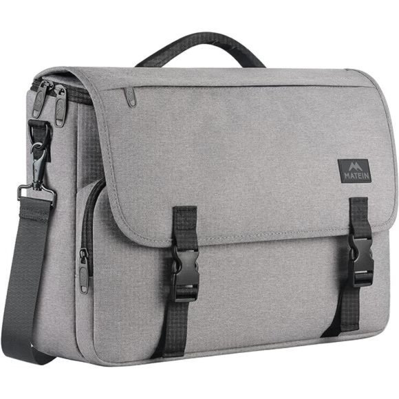 Business Briefcase Men Women Durable Water Resistant Laptop Bag w Shoulder Strap - Picture 1 of 6